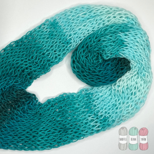 How to Make a Drop Stitch Infinity Scarf on a Circular Knitting Machine