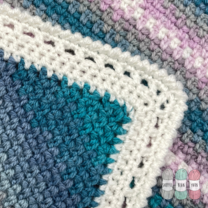 Easy Crochet Peephole Border - Perfect for Baby Blankets!
