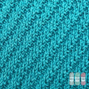 How to Knit Diagonal Rib Stitch