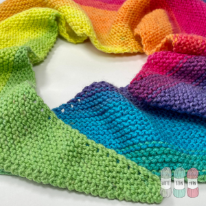 Knit a Super Quick & Easy Asymmetrical Shawl
