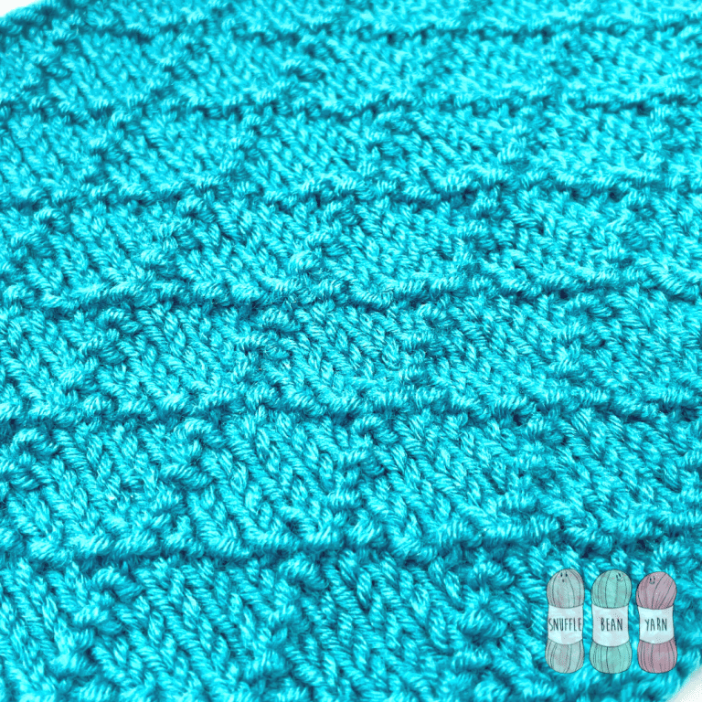 How to Knit Diamond Brocade Stitch