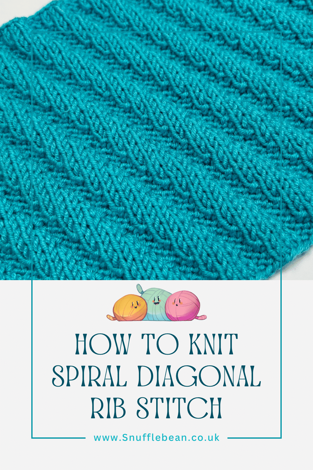 Slanted Ribbed Pattern How to Knit Spiral Diagonal Rib Stitch [Free Video Tutorial & Written ...