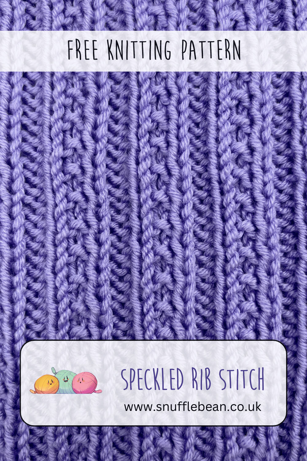 How to Knit Speckled Rib Stitch [Free Video Tutorial & Written Pattern ...