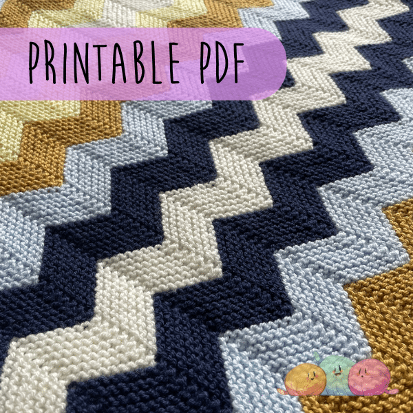 Chevron Baby Blanket PDF KNITTING PATTERN