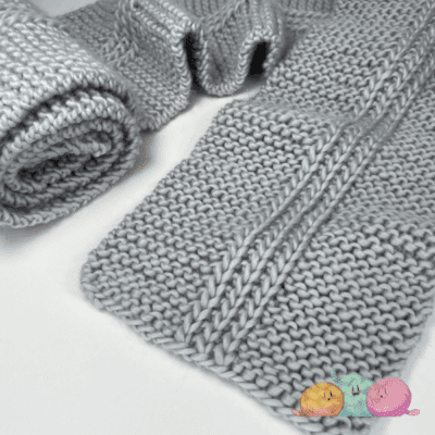 Easy Knit Chunky Scarf PDF KNITTING PATTERN