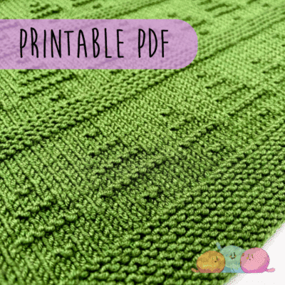 Forrest Baby Blanket PDF KNITTING PATTERN