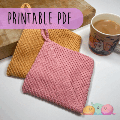 No Sew Potholder PDF CROCHET PATTERN