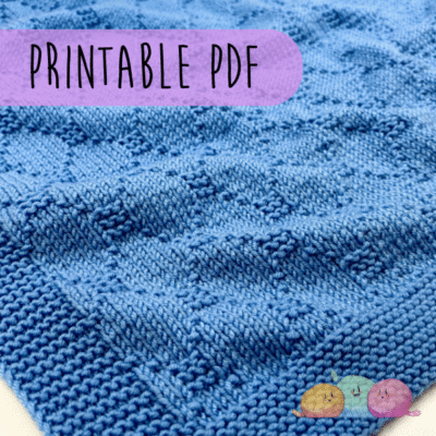Luna Baby Blanket PDF KNITTING PATTERN