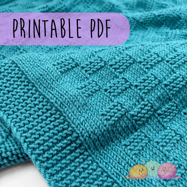 Levi Baby Blanket PDF KNITTING PATTERN
