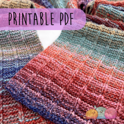 Summer Sunset Scarf PDF KNITTING PATTERN