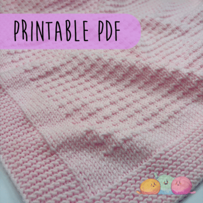 Tiny Dots Baby Blanket PDF KNITTING PATTERN