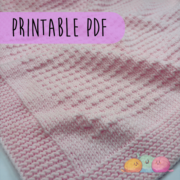 Tiny Dots Baby Blanket PDF KNITTING PATTERN