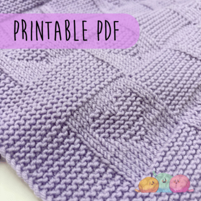 Poppy Baby Blanket PDF KNITTING PATTERN