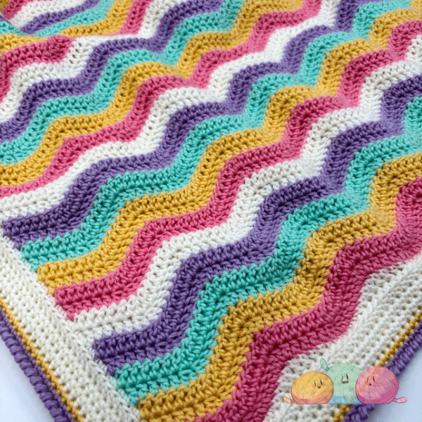How to Crochet a Ripple Stitch Blanket [Free Crochet Pattern & Video Tutorial!] 